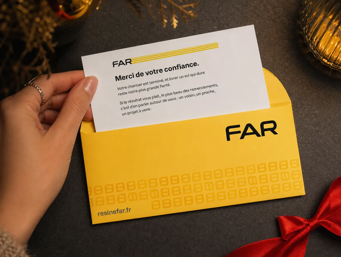 Carte de remerciement FAR « Merci de votre confiance »